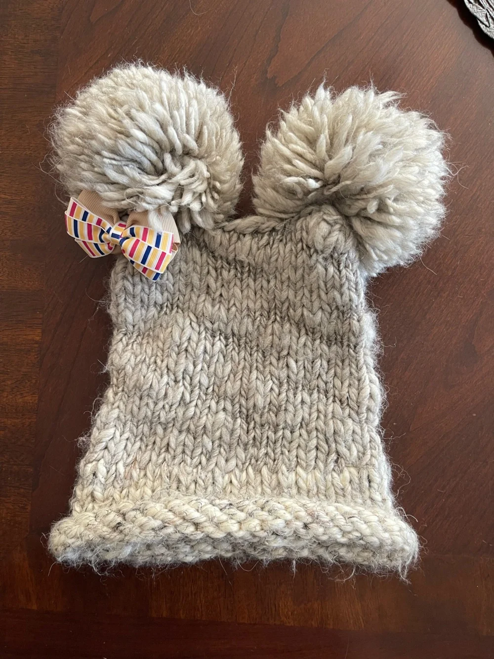 Kids Pom-Pom Knit Beanie size 2-5